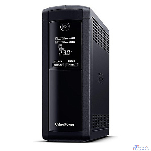 ИБП CyberPower VP1600ELCD {Line-Interactive, Tower, 1600VA/960W USB/RS-232/RJ11/45  (4 + 1 EURO), 12В/9 Ач х 2}