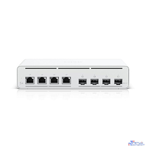 UBIQUITI UISP-S-Plus PoE-коммутатор, 4х 2.5G RJ45, 4х 10G SFP+, раздача 160 Вт