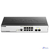 D-Link DGS-3000-10L/B1A Управляемый L2 коммутатор с 8 портами 10/100/1000Base-T и 2 портами 1000Base-X SFP
