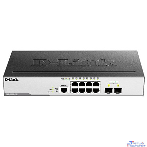 D-Link DGS-3000-10L/B1A Управляемый L2 коммутатор с 8 портами 10/100/1000Base-T и 2 портами 1000Base-X SFP