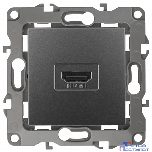 Эра Б0027487 12-3114-12 Розетка HDMI, Эра12, графит