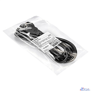 Exegate EX295578RUS Кабель питания ExeGate Power PC-3P (Евровилка угловая Schuko->C13, VDE-250V-3*1.5mm2, медь, черный, 10A, 3м)