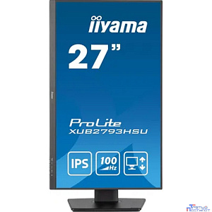 LCD Iiyama 27" XUB2793HSU-B6 {IPS 1920x1080 100Hz 1ms 300cd HDMI DisplayPort USB M/M HAS Pivot}