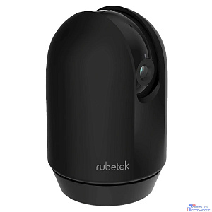 RUBETEK RV-3423/B Видеокамера поворотная Full HD (цв. чёрный), 2 Мп, 1/2.9'' CMOS, объектив 3.6 мм, ONVIF/WebRTC/RTSP, слот microSD, Wi-Fi 2.4/5 ГГц, IP20, пластик