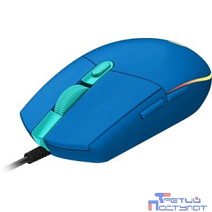 Мышь Logitech G203 LIGHTSYNC Corded Gaming Mouse  <USB, Blue, Retail> 910-005798