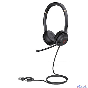 Yealink UH37 Dual UC USB-C/A Гарнитура проводная