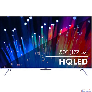 50" Телевизор HAIER Smart TV S3, QLED, 4K Ultra HD, серебристый, СМАРТ ТВ, Android[DH1VLQD02RU]