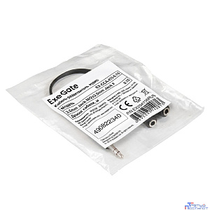 Exegate EX294736RUS Кабель-разветвитель аудио ExeGate EX-CCA-415-0.15 (3.5mm Jack M/2x3.5mm Jack F, 0,15м)