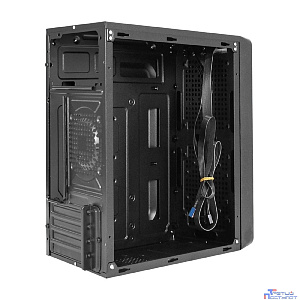 Exegate EX299191RUS Корпус Minitower ExeGate BAA-108-UNS400 (mATX, БП UNS400 с вент. 12см, 2*USB, аудио, черный)