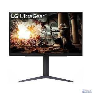 LCD LG 27" 27GS75Q-B с поворотом экрана {IPS 2560x1440 200Hz 1ms 178/178 300cd 1000:1 2xHDMI2.0 DisplayPort1.4)