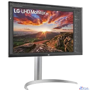 LCD LG 27" 27UP850K-W {IPS 3840x2160 60Hz 5ms 400cd 1200:1 2xHDMI2.0 DisplayPort1.4 3xUSB3.0 USB-C(90W PD) 2x5W FreeSync VESA}