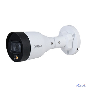 DAHUA DH-IPC-HFW1239S1P-LED-0360B-S6 Уличная цилиндрическая IP-видеокамера FullColor 2Мп, 1/2.8” CMOS, объектив 3.6мм, обнаружение людей, LED 30м, IP67, металл/пластик