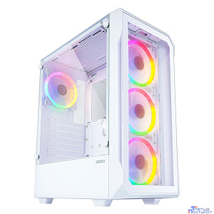 Ginzzu CL330 FAN 12CM FRGB*4 (Белый)