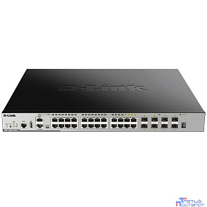 D-Link DGS-3630-28PC/A2ASI Управляемый L3 PoE-коммутатор, стек, 20x1000Base-T, 4x10GBase-X SFP+, 4xCombo 1000Base-T/SFP, ПО SI