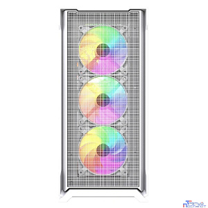 Powercase Mistral AZ4W ARGB, Tempered Glass, 4x 120mm ARGB Fans, белый, ATX  (CMAZW-A4)