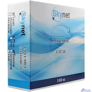 SkyNet Кабель UTP indoor 2x2x0,48, медный, FLUKE TEST, кат.5e, однож., (100м), box, серый [CSS-UTP-2-CU/100]