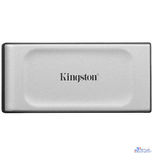 Kingston External SSD 2TB XS2000 BOC, Type-C, USB 3.2 Gen 2x2, R/W 2000/2000MB/s, IP55, 70x33x14mm, Silver (60 мес)