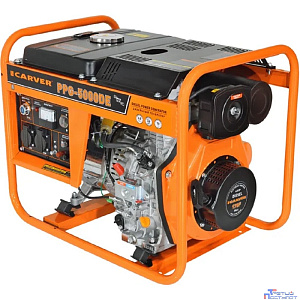 Генератор CARVER  PPG - 5000DE дизель [01.020.00051] { (LT-178F, 3,3/3,6кВт, э/старт, медь)(12шт/пал) }
