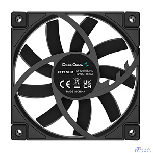 Case fan Deepcool FT12 SLIM( White LED, черный, 500-1850об/мин) Color BOX