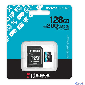 Micro SecureDigital 128GB Kingston SDCG4/128GB Canvas Go! Plus V30 A2 + adapter