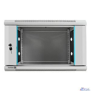 Exegate EX298599RUS Шкаф телекоммуникационный 19" настенный 6U ExeGate EC-WM-6U.450.G.GREY (19”, 6U, 600x450x370mm (ШхГхВ), передняя дверь закаленное стекло, съемные боковые панели, пыле- и влагозащит