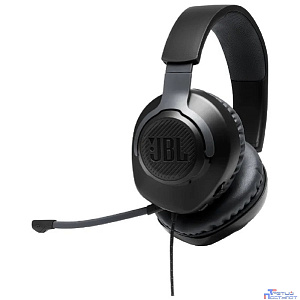 Наушники с микрофоном JBL Quantum 100 черный 1.2м мониторные оголовье (JBLQUANTUM100BLK)