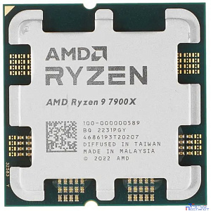CPU AMD Ryzen 9 7900X OEM (100-000000589) {4,70GHz, Turbo 5,60GHz, RDNA 2 Graphics AM5}
