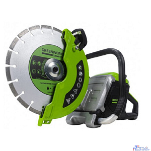 Greenworks 82PC14, Бетонорез аккумуляторный 82V, 350 мм, 4,3 кВт, {без АКБ И ЗУ} [1501307]