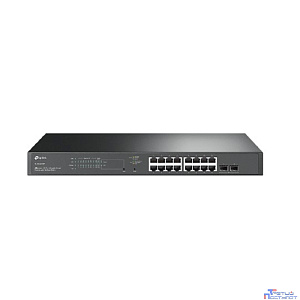 TP-Link SG2218P Коммутатор JetStream Smart с 16 гигабитными портами PoE+ и 2 гигабитными портами SFP