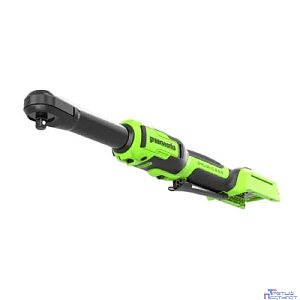 Greenworks GD24RWX Гайковерт-трещотка удлиненная, 24V, бесщеточная, 1/2", 80Нм, редуктор 170 мм, без АКБ и ЗУ с сумкой [3804207]