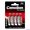 Camelion..LR 6 Plus Alkaline BL-4 (LR6-BP4, батарейка,1.5В) (4 шт. в уп-ке)