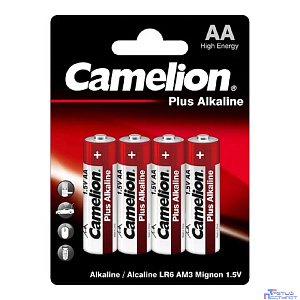 Camelion..LR 6  Plus Alkaline BL-4 (LR6-BP4, батарейка,1.5В) (4 шт. в уп-ке)