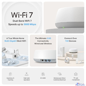 TP-Link Deco BE25(3-pack) BE3600 Домашняя Mesh Wi-Fi система