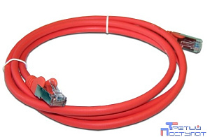 Патч-корд LANMASTER LSZH FTP кат.6, 1.0 м, красный