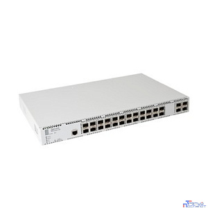 ELTEX MES3400-24F Ethernet-коммутатор агрегации 24 порта 100BASE-FX/1000BASE-X (SFP), 4 порта 1000BASE-X (SFP)/10GBASE-R (SFP+), L3, 2 слота для модулей питания