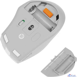 Мышь A4Tech Fstyler FG30S белый/серый оптическая (2000dpi) silent беспроводная USB (6but)