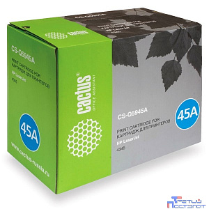 Картридж лазерный Cactus CS-Q5945A черный (18000стр.) для HP LJ 4345/4345