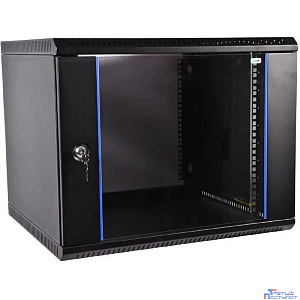 ЦМО Шкаф телекоммуникационный настенный разборный 18U (600 x 650) дверь стекло, цвет черный (ШРН-Э-18.650-9005) (1коробка)