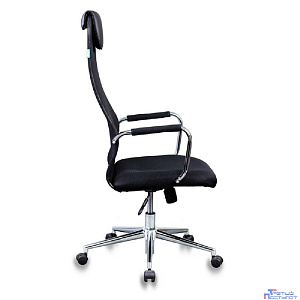 Кресло руководителя Бюрократ KB-9N/BLACK черный TW-01 TW-11 сетка крестовина хром [1140271]