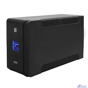 ИБП HIDEN EXPERT ULS1000C 1000ВА/600Вт {Линейно-интерактивный,4xSchuko+2xIEC C13 LCD, USB, встроенные АКБ 2x12B/7Ач}