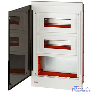 ЭРА Б0059317 Щит распределительный со слаботочным отсеком MultiBox bs-24f встраиваемый пластиковый 24 модуля IP40
