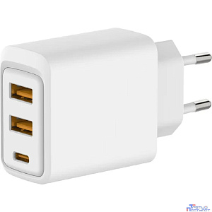 Rexant (18-2213) Сетевое зарядное устройство с двумя портами USB-A и одним портом USB-C, 10Вт