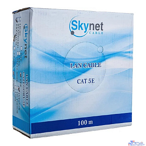 SkyNet Кабель FTP indoor 4x2x0,51, медный, FLUKE TEST, кат.5e, однож., 305 м, box, серый [CSP-FTP-4-CU](АК5019111/1693109)