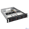 Exegate EX281289RUS Серверный корпус ExeGate Pro 2U550-HS08 <RM 19", высота 2U, глуб 550, БП 1U-500ADS, 8xHotSwap, USB>