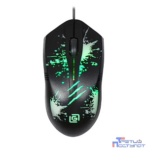 Мышь Оклик 399M STIGMA черный оптическая (1000dpi) USB (3but)