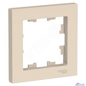 Systeme electric ATN000201 ATLASDESIGN 1-постовая РАМКА, БЕЖЕВЫЙ
