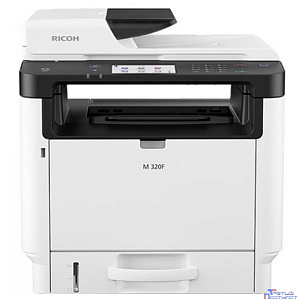 Ricoh LE M 320F, МФУ, A4, 256Мб, 32стр/мин, дуплекс, ARDF35, сенс.экран, факс, PS, LAN, старт.картр.7000стр.(408534)