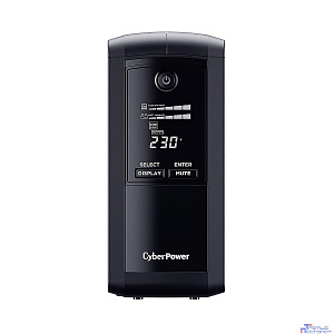 ИБП CyberPower VP700ELCD {Line-Interactive, Tower, 700VA/390W USB/RS-232/RJ11/45  (4 EURO), 12В/7 Ач х 1}