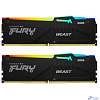 Память DDR5 2x8Gb 6000MHz Kingston KF560C36BBEAK2-16 Fury Beast RGB RTL Gaming PC5-48000 CL36 DIMM 288-pin 1.35В single rank с радиатором Ret