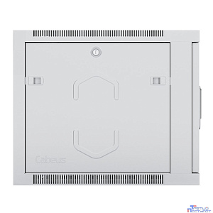 Cabeus SH-05F-18U60/60m-R Шкаф телекоммуникационный настенный разобранный 19" 18U 600x600x901mm (ШхГхВ) дверь металл, цвет серый (RAL 7035)